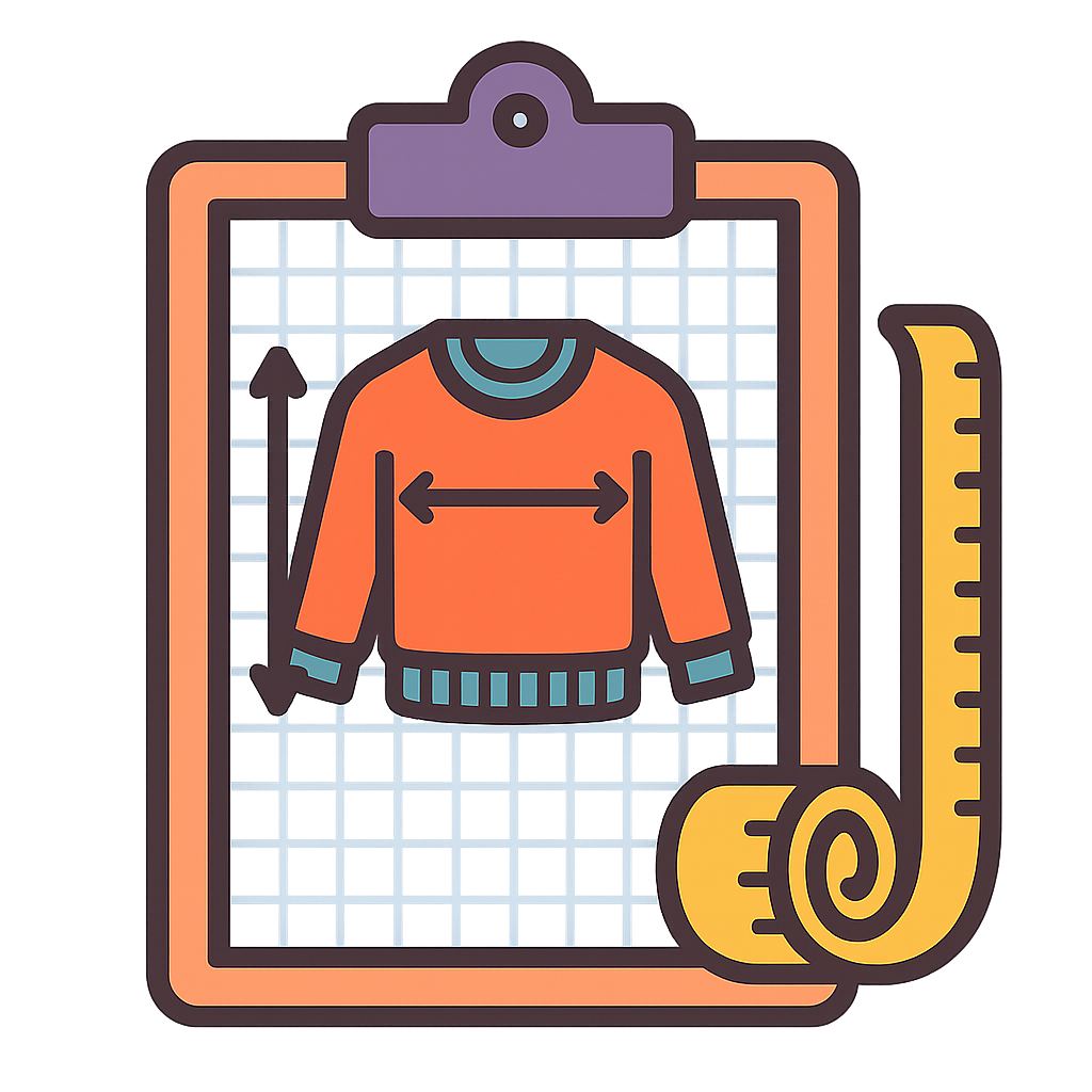 Sweater Design & Measurement Worksheets