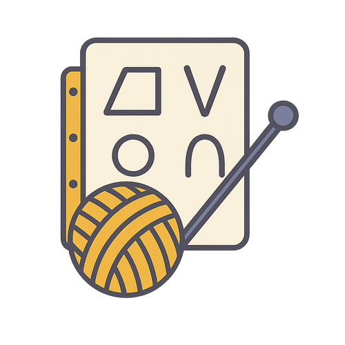 Knitting  Symbol Reference Sheet