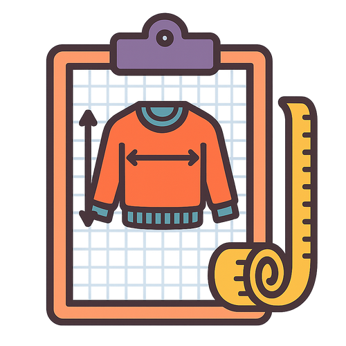 Sweater Design & Measurement Worksheets